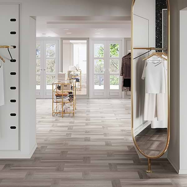 Stacy Garcia Fleetwood Parquet Dolphin Rigid Core Click 12x24 Luxury Vinyl Tile