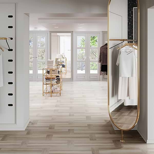 Stacy Garcia Fleetwood Parquet Plume Rigid Core Click 12x24 Luxury Vinyl Tile