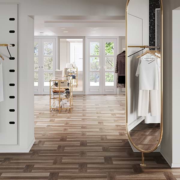 Stacy Garcia Fleetwood Parquet Starling Rigid Core Click 12x24 Luxury Vinyl Tile
