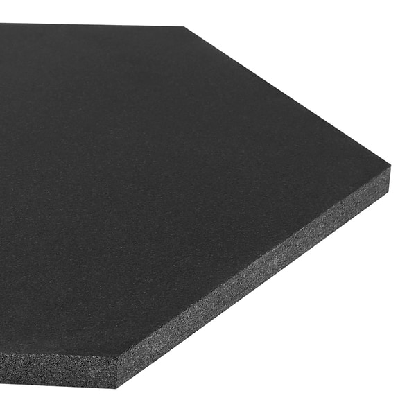 Pietra Basalt Black 10" Hexagon Honed Basalt Tile
