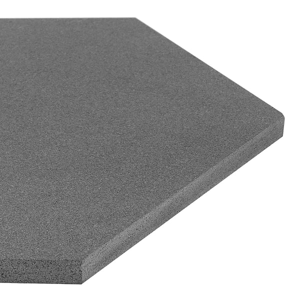Pietra Basalt Gray 10" Hexagon Honed Basalt Tile