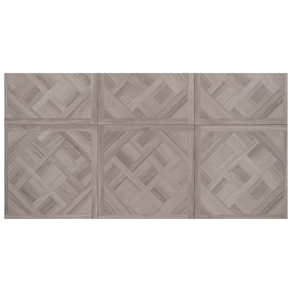 Marsai Traditional Parquet Weathered Oak 32x32 Wood Look Matte Porcelain Tile in Brown, View 6, open zoomed image