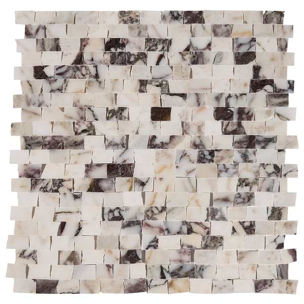 Calacatta Viola Premium Broken Joint Honed Marble Mosaic Tile