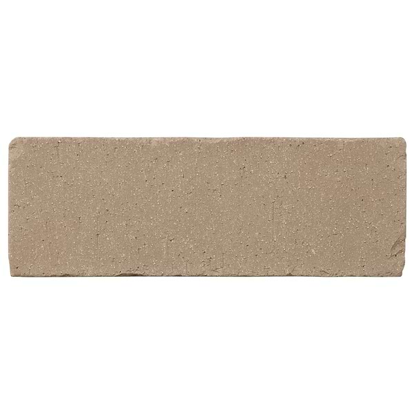 Brownstone Gray 3x7 Tumbled Wire Cut Clay Thin Brick Tile