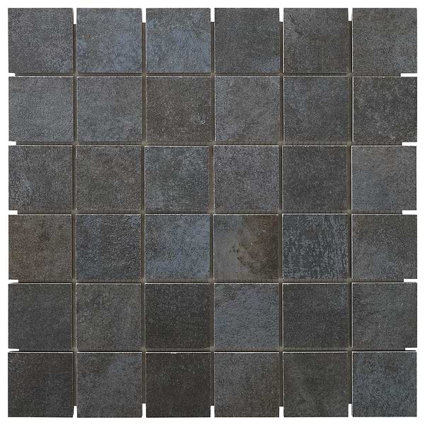 Flatiron 2.0 Black 2x2 Matte Porcelain Mosaic Tile by Angela Harris in Black, View 6, open zoomed image