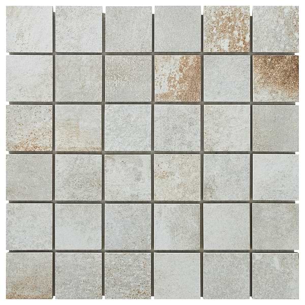 Flatiron 2.0 White 2x2 Matte Porcelain Mosaic Tile by Angela Harris in White, View 6, open zoomed image