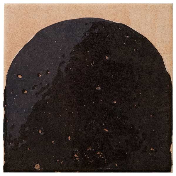 Essa Deco Black 6x6 Terracotta Look Polished and Matte Porcelain Tile in Black, Terracotta, View 6, open zoomed image