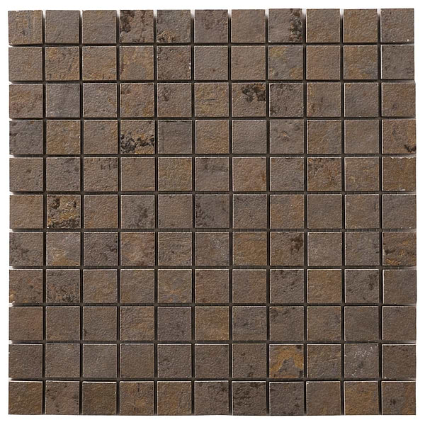 Portrait Copper 1x1 Matte Porcelain Mosaic in Brown, View 6, open zoomed image