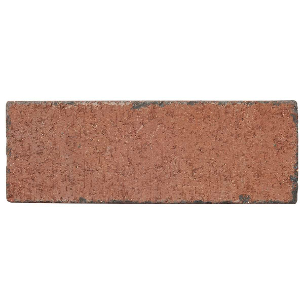 Brownstone Flashed Red 3x7 Tumbled Wire Cut Clay Thin Brick Tile