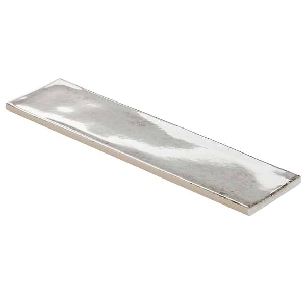Castle Hazy Trail Gray 3x12 Polished Ceramic Subway Tile in Gray, View 6, open zoomed image