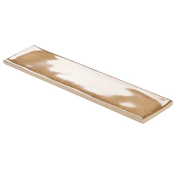 Castle Sandstorm Beige 3x12 Polished Ceramic Subway Tile in Beige, View 6, open zoomed image