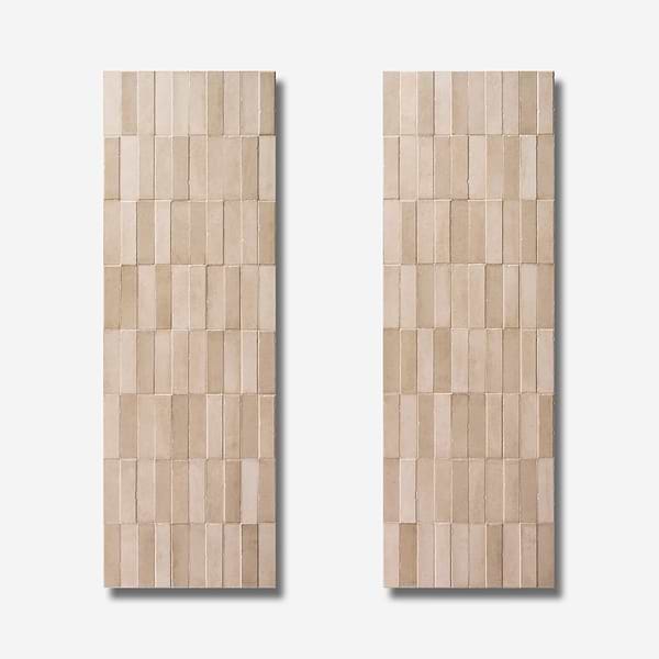 Devi Desert Beige 16x48 Textured Matte Ceramic Tile