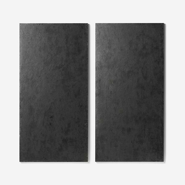 Portrait Black 24x48 Matte Porcelain Tile in Black, View 6, open zoomed image