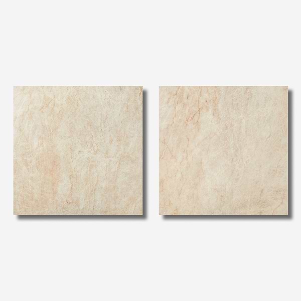 Grand Taj Mahal Champagne Beige 48x48 Stone Look Matte Porcelain Tile in Beige, View 6, open zoomed image