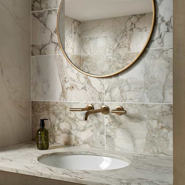 Calacatta Verde Premium 12x24 Honed Marble Tile