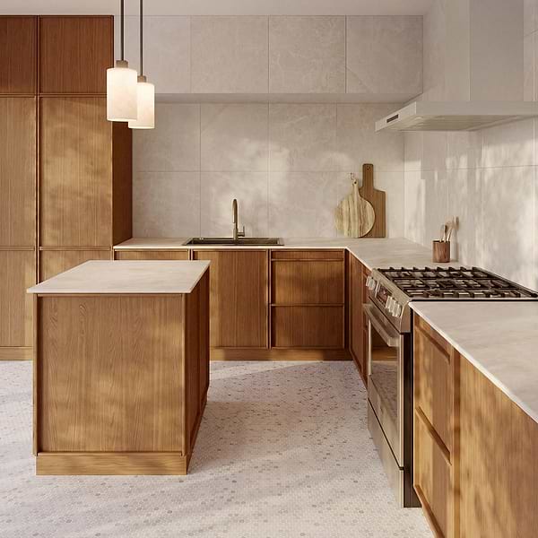 Cream Misto Beige 24x24 Honed Marble Tile