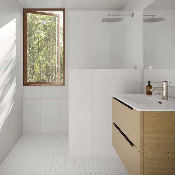 Serenity White 2x2 Matte Porcelain Mosaic Tile