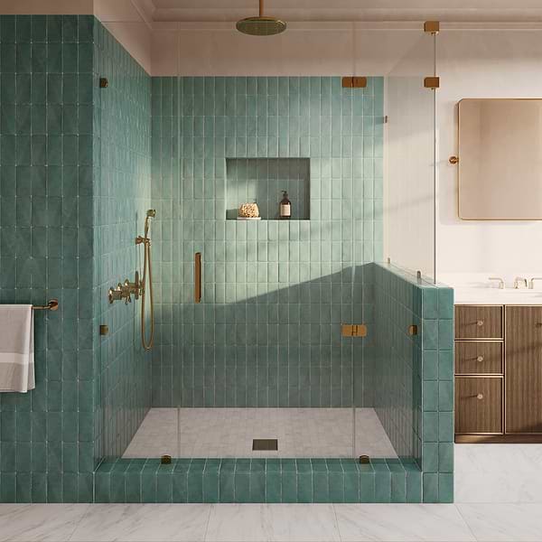 Lancaster Open Seas Green 3x6 Polished Ceramic Wall Tile