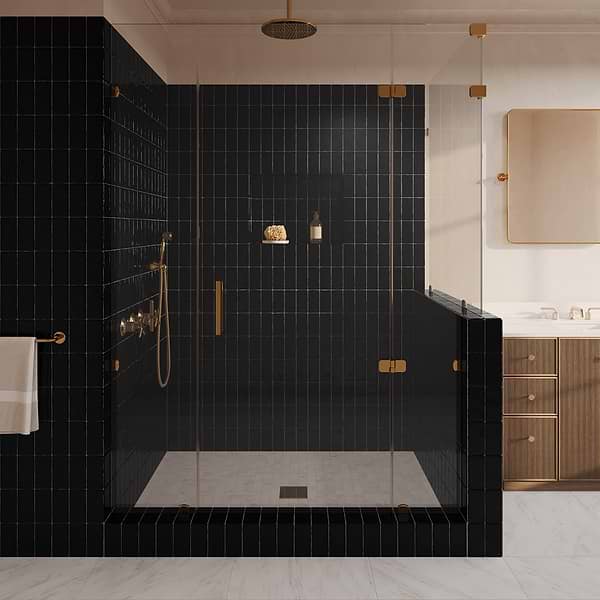 Lancaster Noir Black 3x6 Polished Ceramic Wall Tile