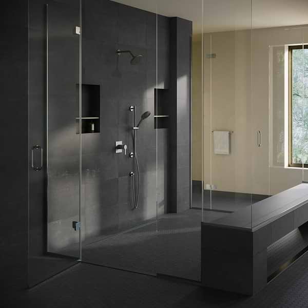 Portrait Black 12x24 Matte Porcelain Tile in Black, View 6, open zoomed image