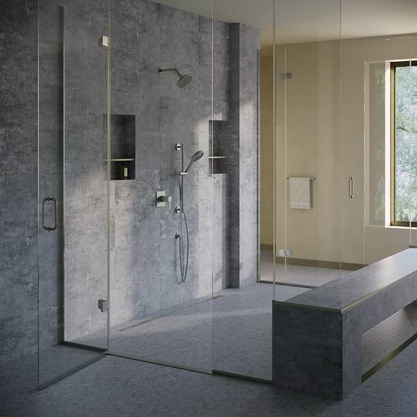 Portrait Ocean Blue 12x24 Matte Porcelain Tile in Blue Gray, View 6, open zoomed image