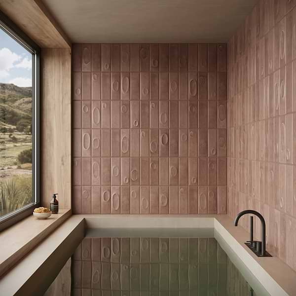 Telos Earth Brown 4x12 Terracotta Look Matte Ceramic Tile in Brown, View 6, open zoomed image
