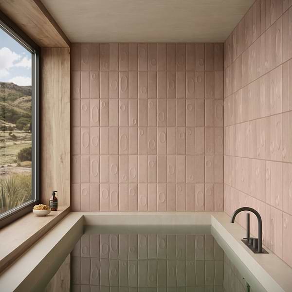 Telos Sand Beige 4x12 Terracotta Look Matte Ceramic Tile in Beige, View 6, open zoomed image