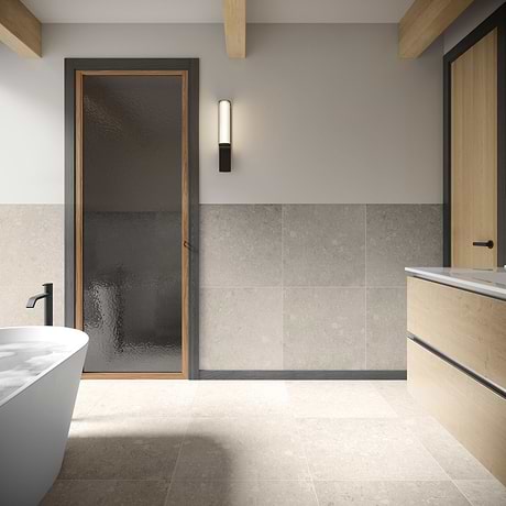 Rizo Gray 24x24 Terrazzo Look Matte Porcelain Tile