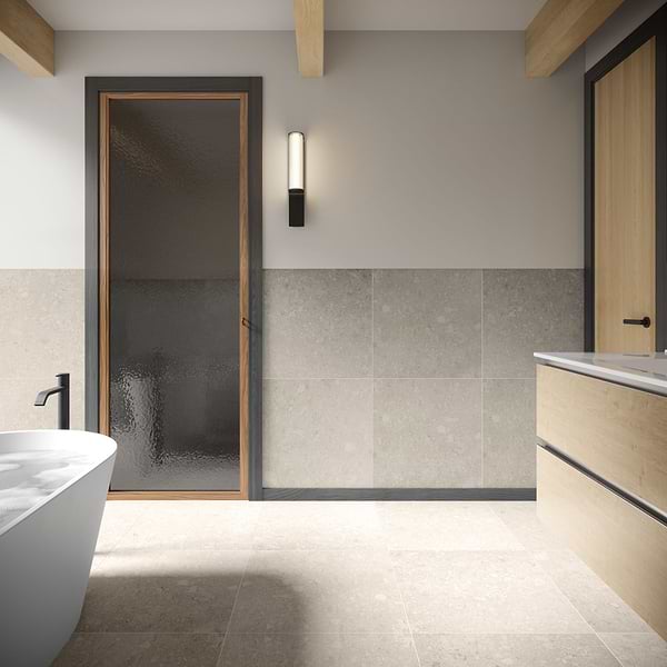 Rizo Gray 24x24 Terrazzo Look Matte Porcelain Tile