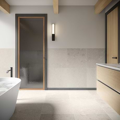Rizo Silver Beige 24x24 Terrazzo Look Matte Porcelain Tile