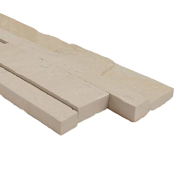 Tenerife Portland Beige 6x24 Splitface Sandstone Stacked Stone Tile