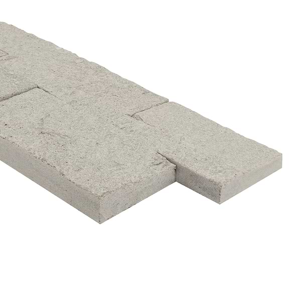 Tenerife Classic Silver 6x24 Splitface Quartzite Stacked Stone Tile