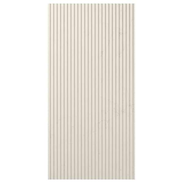 Stonework Pleat Bianco Perlino 12x24 3D Honed Marble Tile