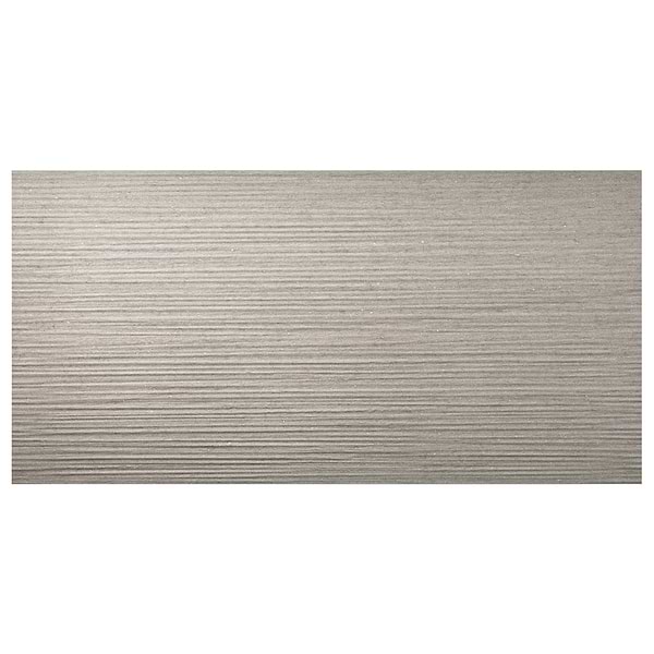 Caldaria Pleated Silver Gray 24x48 Textured Matte Porcelain Tile