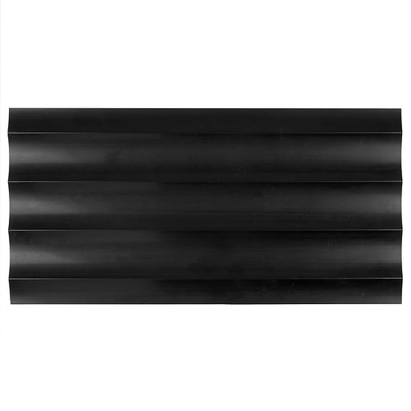 Stonework Fluted Black Jade 12x24 3D Honed Marble Tile