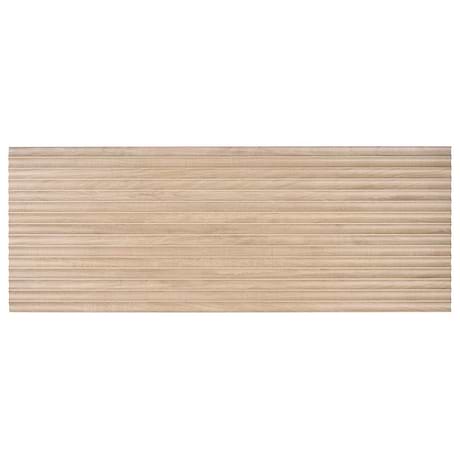 Arket Honey Brown 18x48 Fluted Wood Look Matte Ceramic Tile