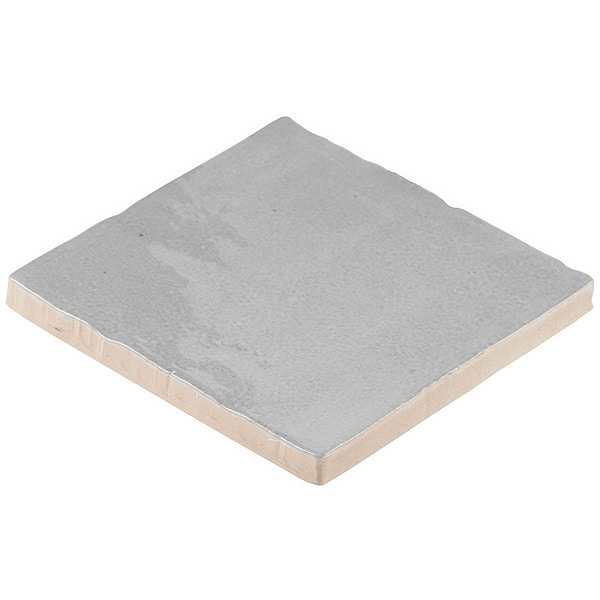 Portmore Gray 4x4 Glossy Ceramic Tile in Gray, View 6, open zoomed image