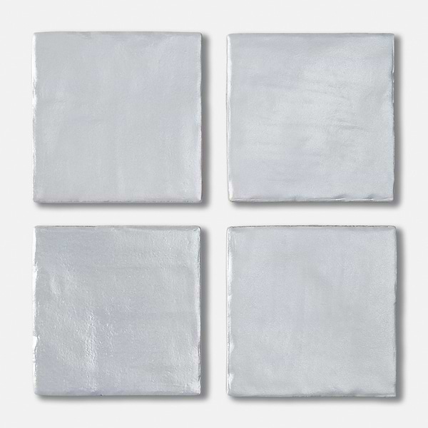 Montauk Sky Blue 4x4 Mixed Finish Ceramic Tile
