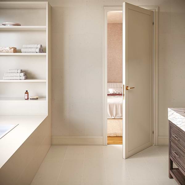 Bianco Perlino 12x24 Brushed Marble Tile