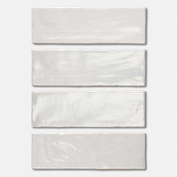 Montauk Gin 2x8 White Mixed Finish Ceramic Tile