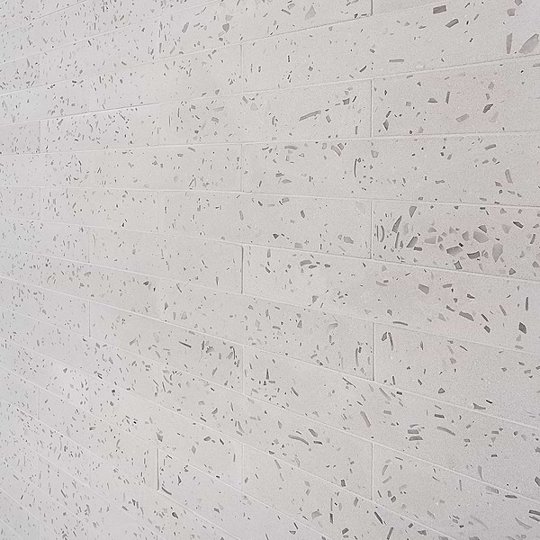 Mancala Lunar Gray 3x16 Matte Terrazzo Tile