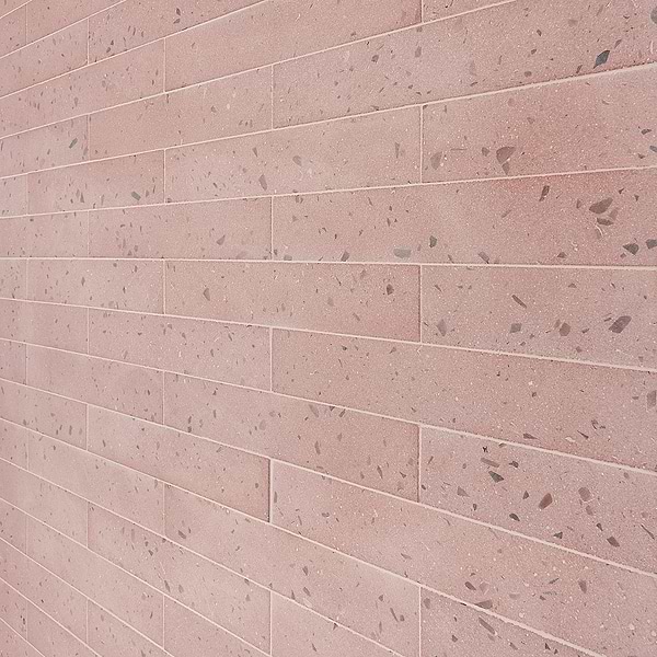 Mancala Blush Pink 3x16 Matte Terrazzo Tile 