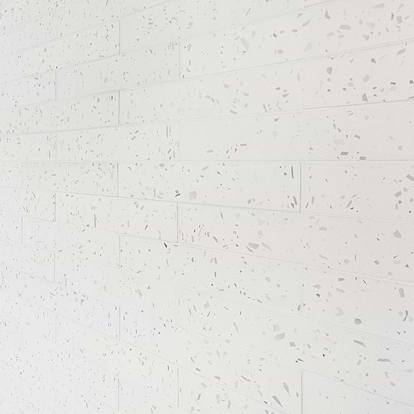 Mancala White 3x16 Matte Terrazzo Tile