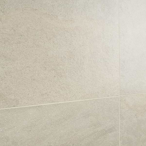Acadia Warm Linen White 24x24 Limestone Look Matte Porcelain Tile
