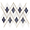Zeta Azul Blue Polished Marble and Brass Waterjet Mosaic Tile