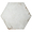 Angela Harris Flatiron White 20" Large Hexagon Matte Porcelain Tile