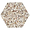Reef Cream 8" Hexagon Polished Pearl Terrazzo Tile