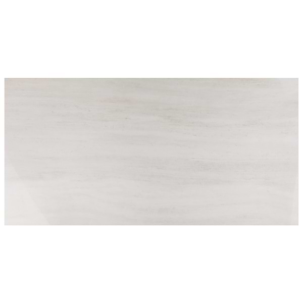 Nashville White 24x48 Travertine Look Polished Porcelain Tile