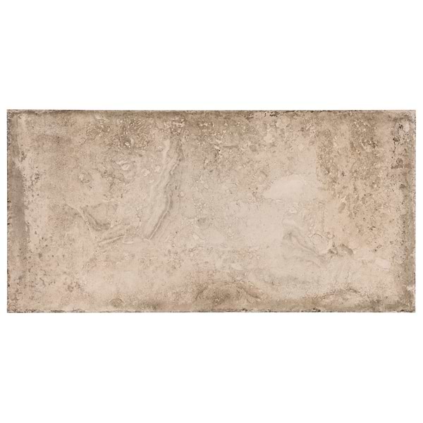 Seville Delfi Dark Beige 12x24 Travertine Look Matte Porcelain Tile