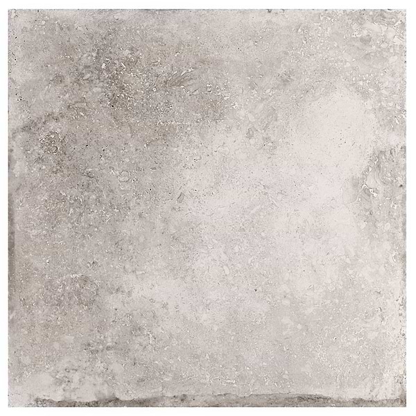 Seville Efeso Gray 24x24 Travertine Look Matte Porcelain Tile